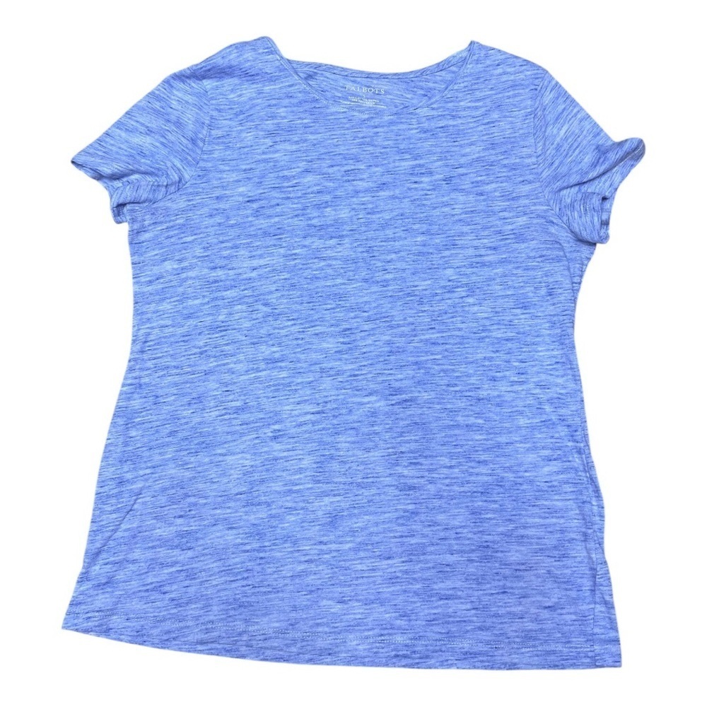 NWOT!  Talbots Blue Cotton Knit Top